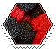 jelly berries hexagonal stamp